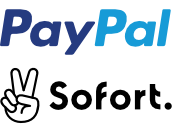 Kreditkarte und Lastschrift via PayPal (auch ohne Anmeldung)